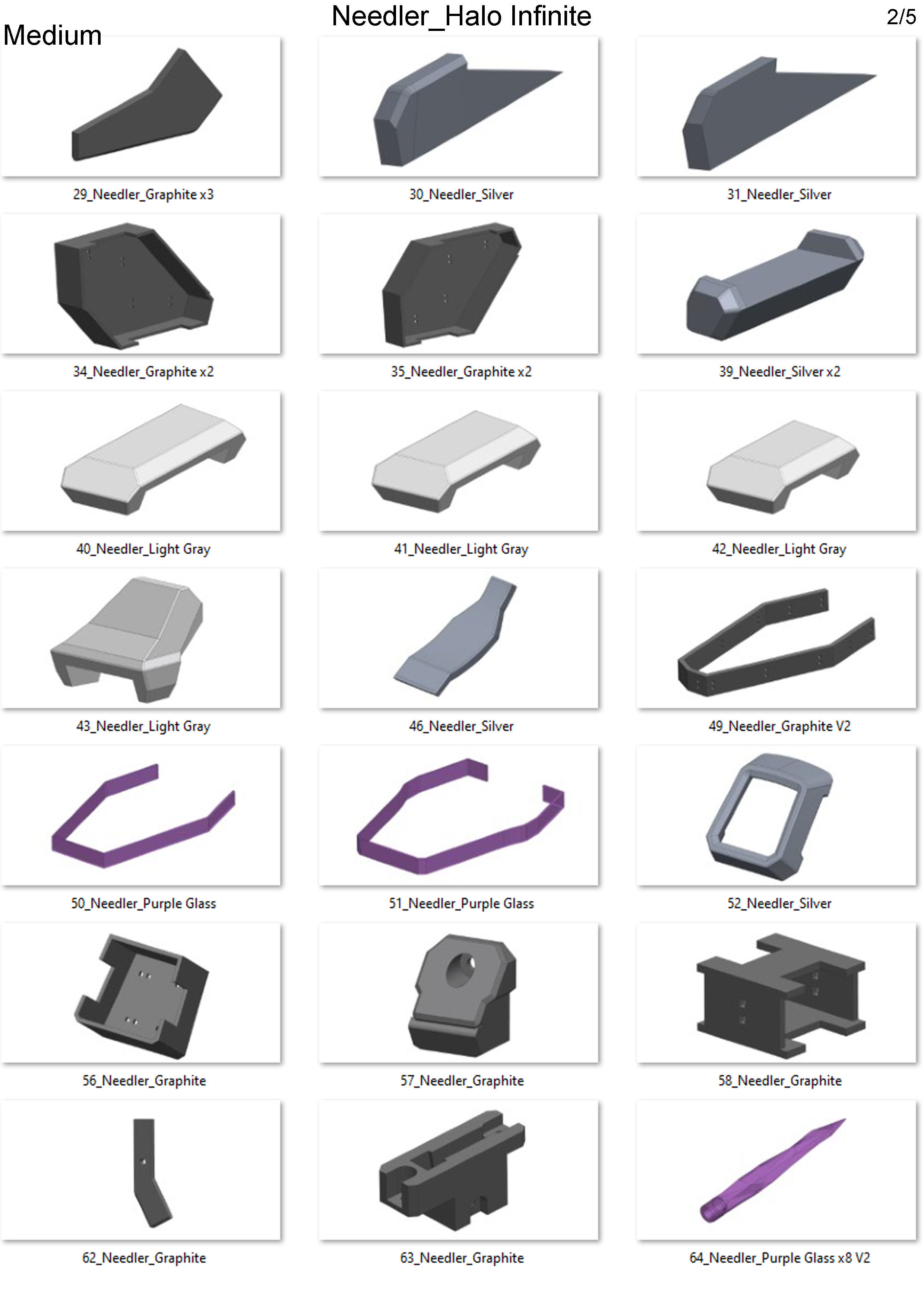 Needler - Halo Infinite - Printable 3d model - STL 3D print model_13