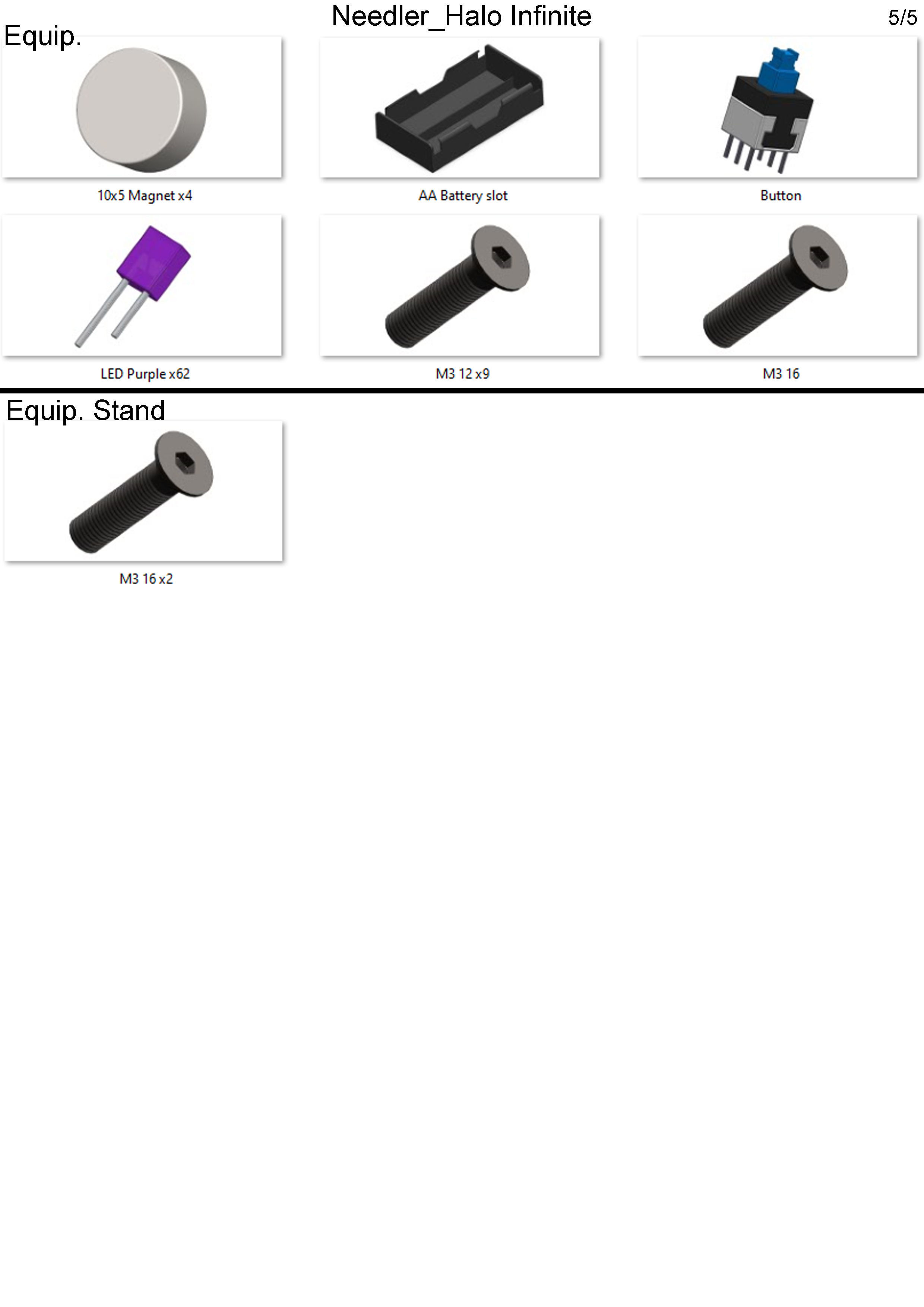 Needler - Halo Infinite - Printable 3d model - STL 3D print model_16