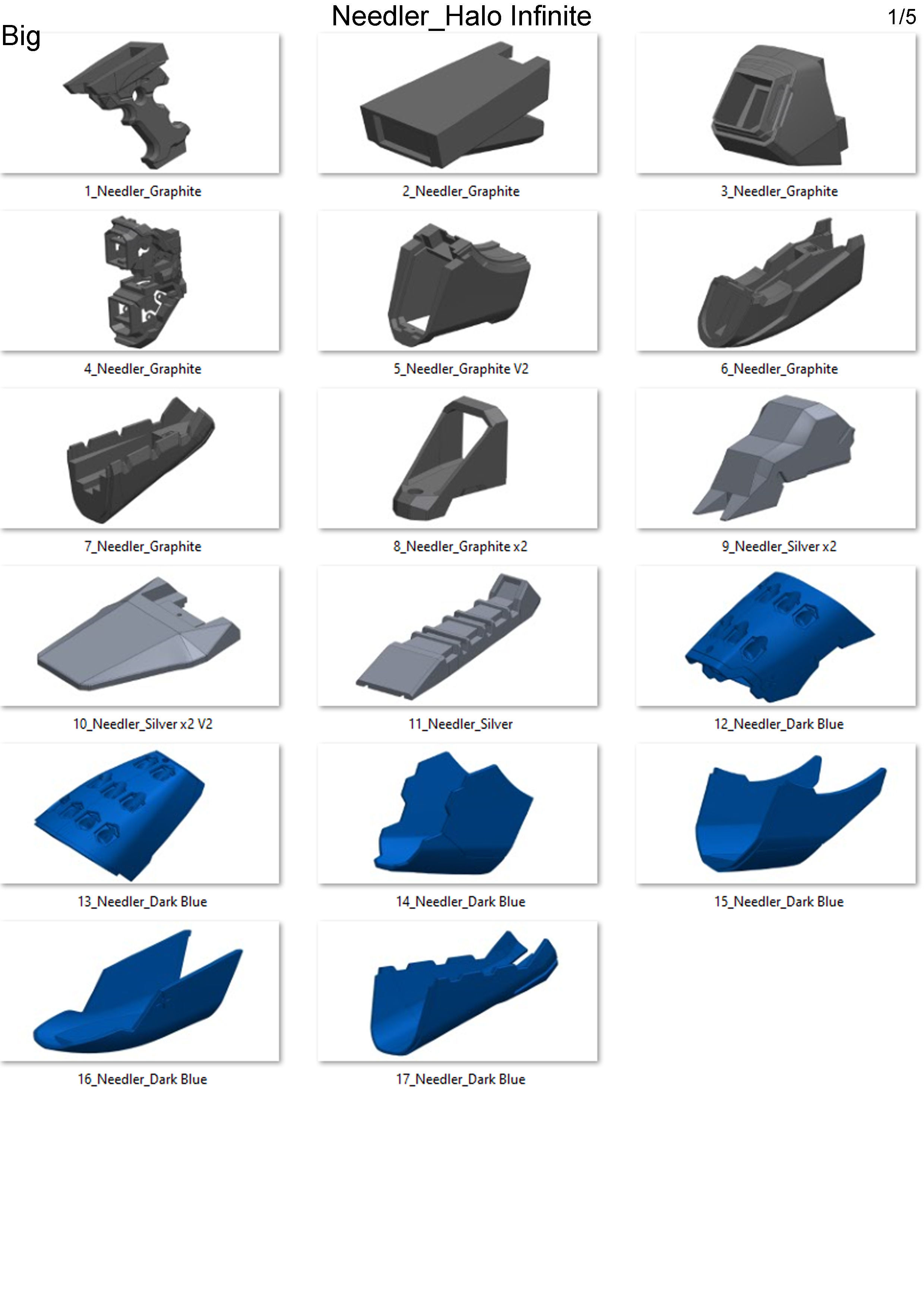 Needler - Halo Infinite - Printable 3d model - STL 3D print model_12