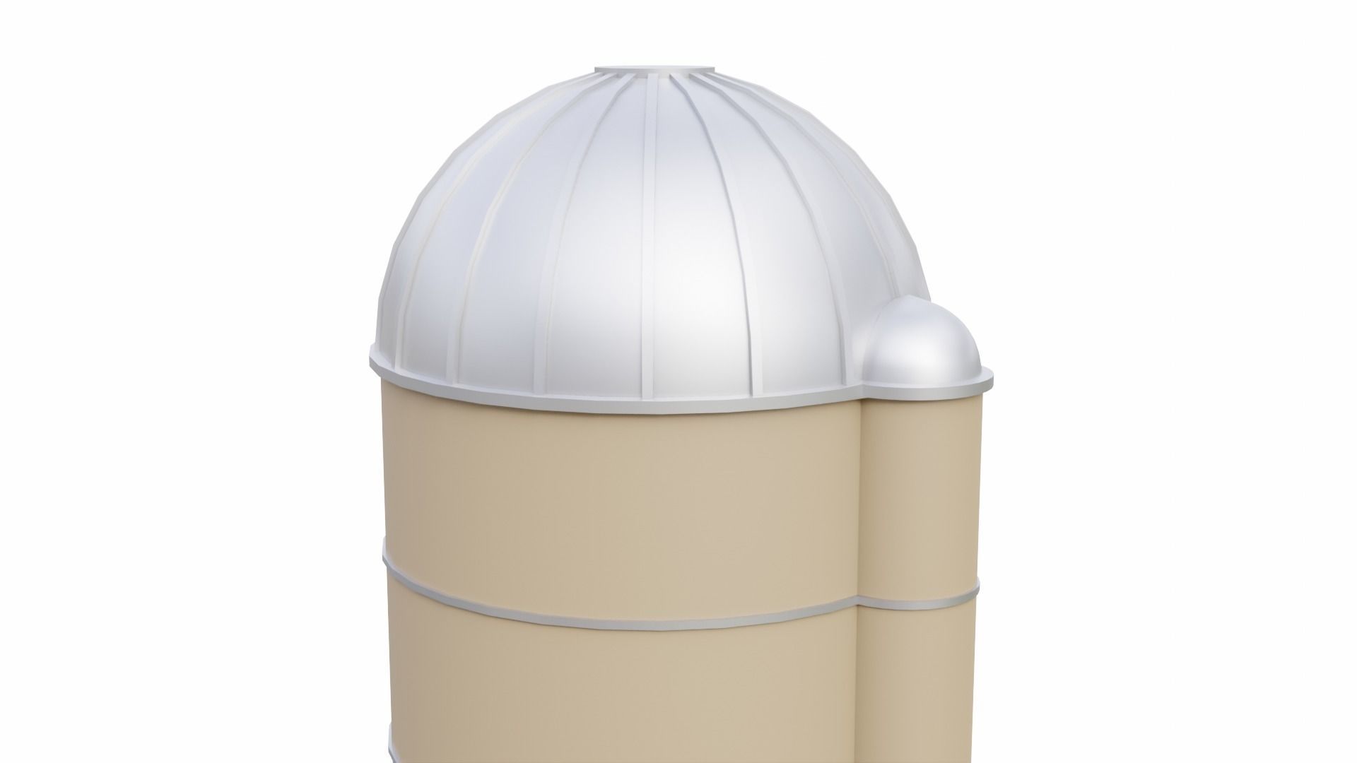 Farm Silo Low-poly 3D model_5