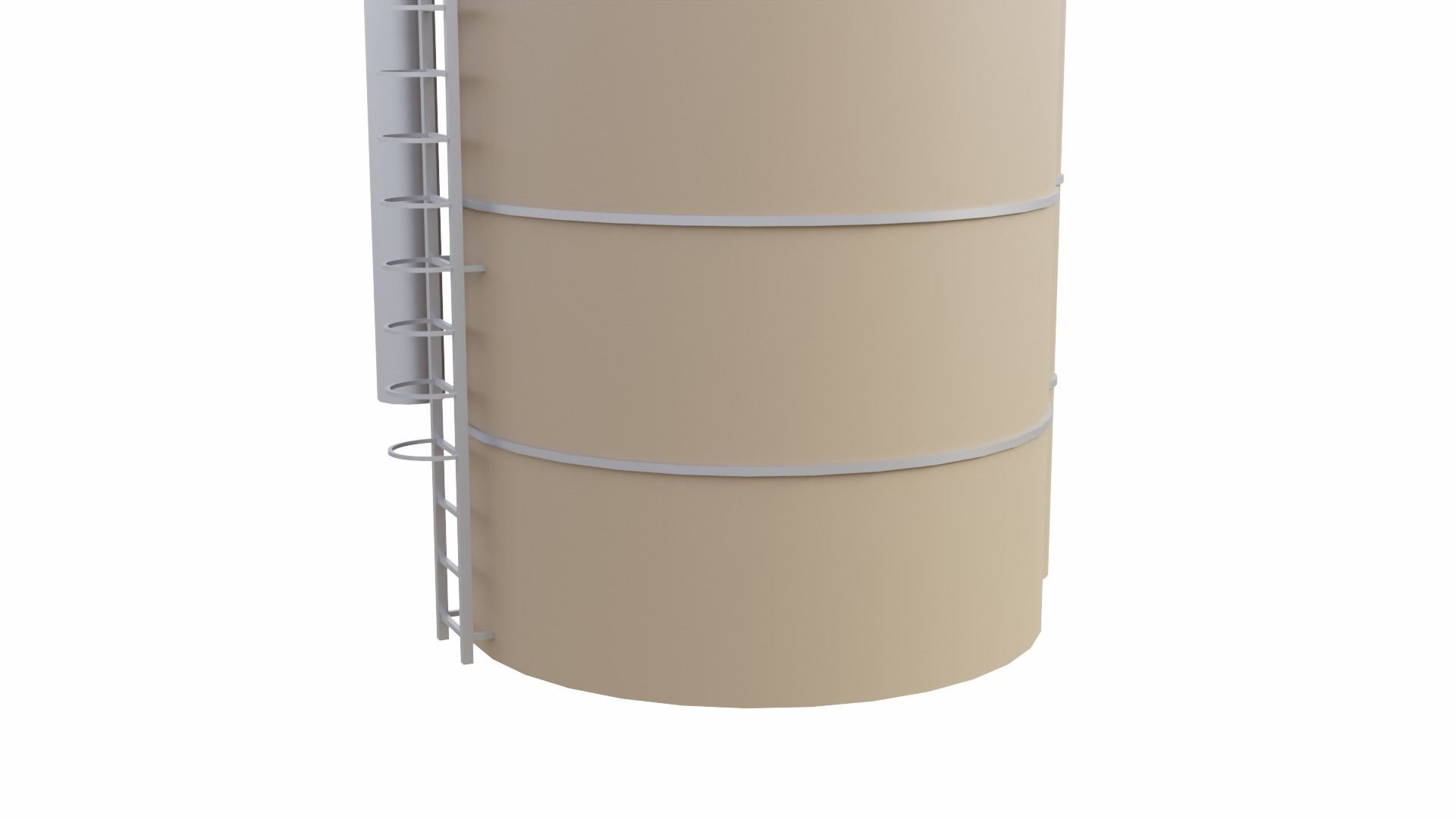Farm Silo Low-poly 3D model_8