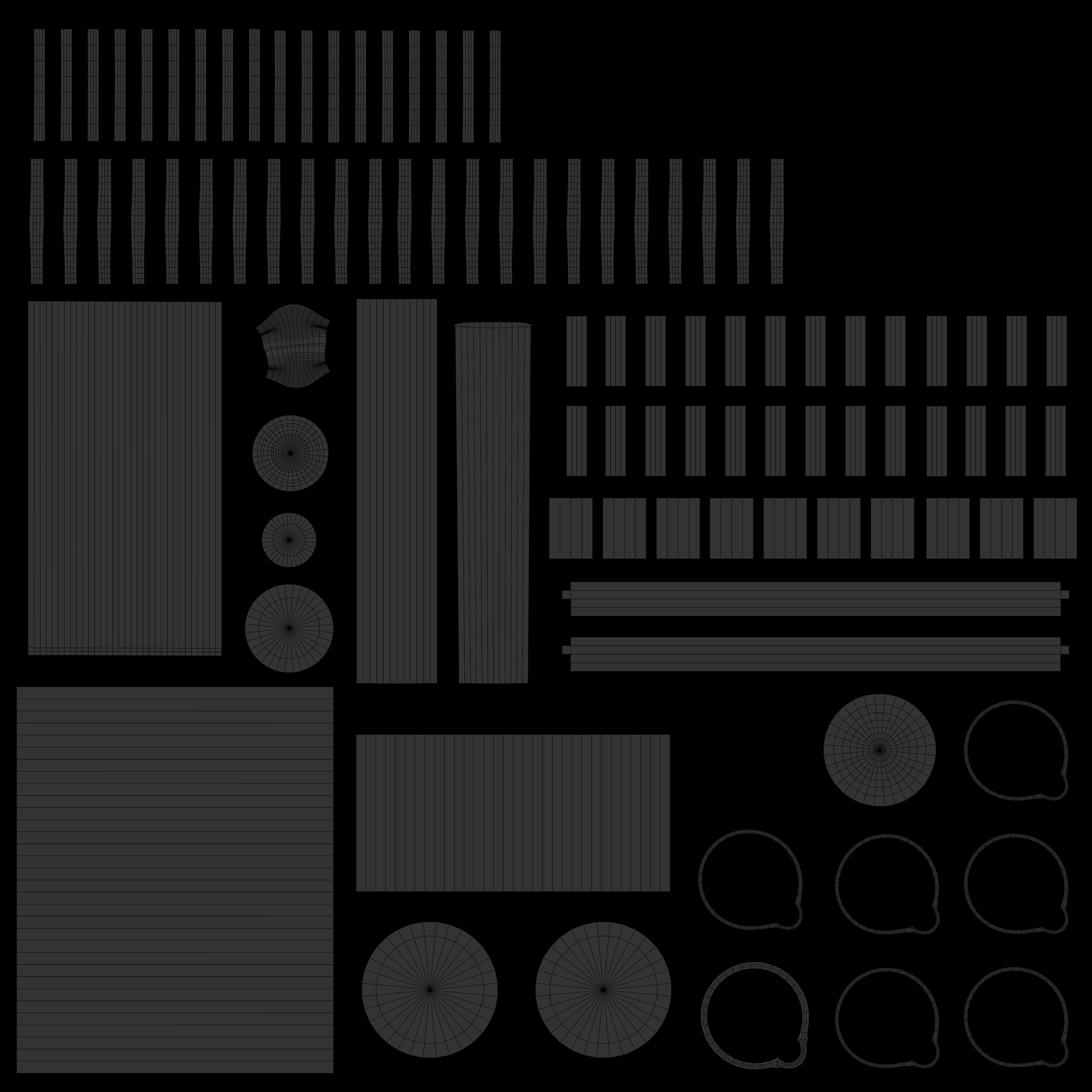 Farm Silo Low-poly 3D model_20