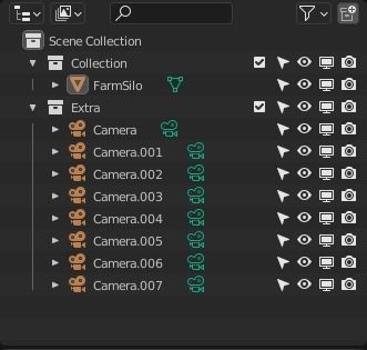 Farm Silo Low-poly 3D model_19