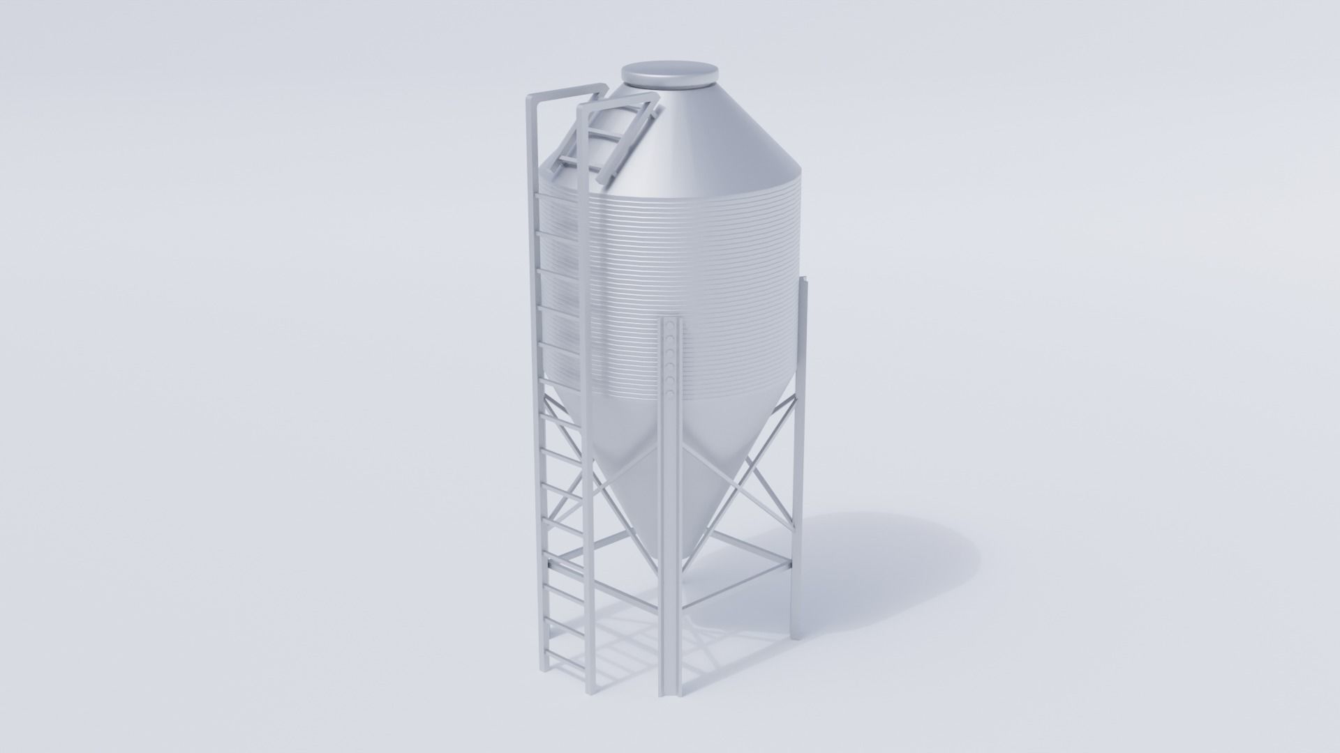 Farm Hopper Low-poly 3D model_3