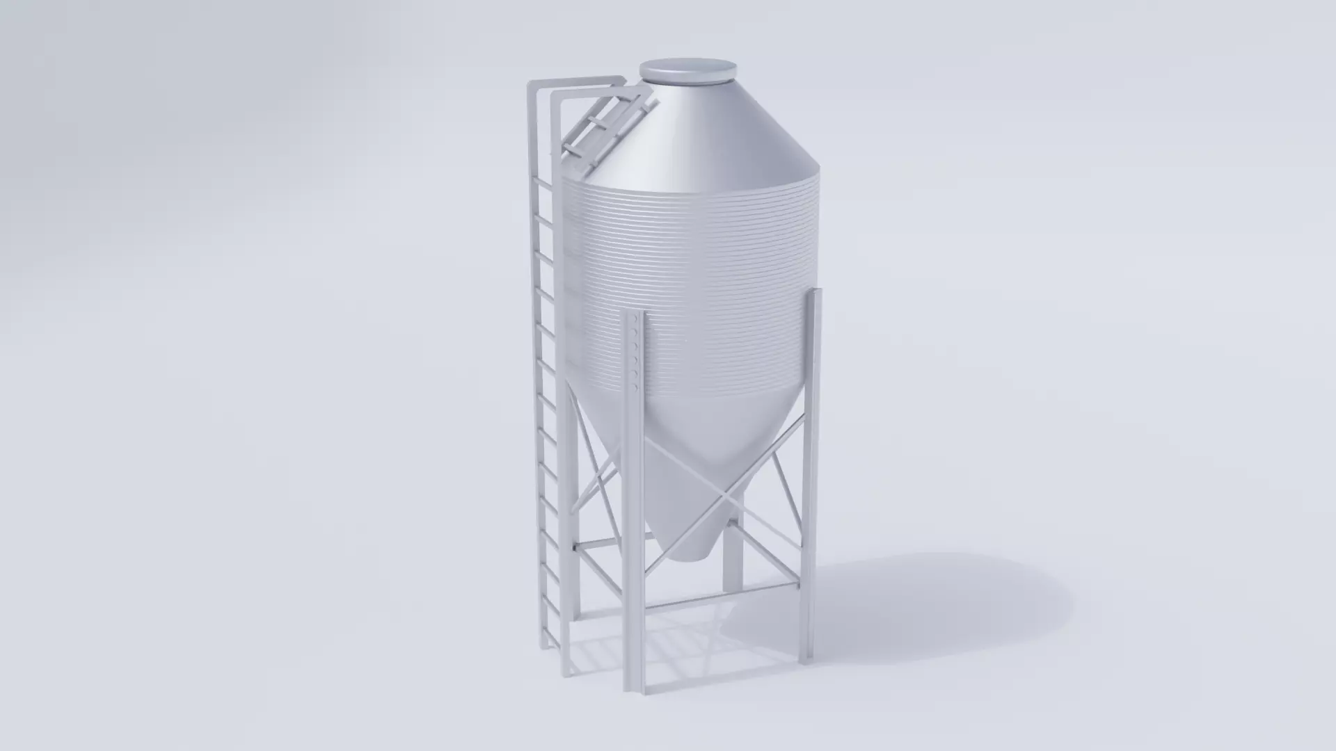 Farm Hopper Low-poly 3D model_0