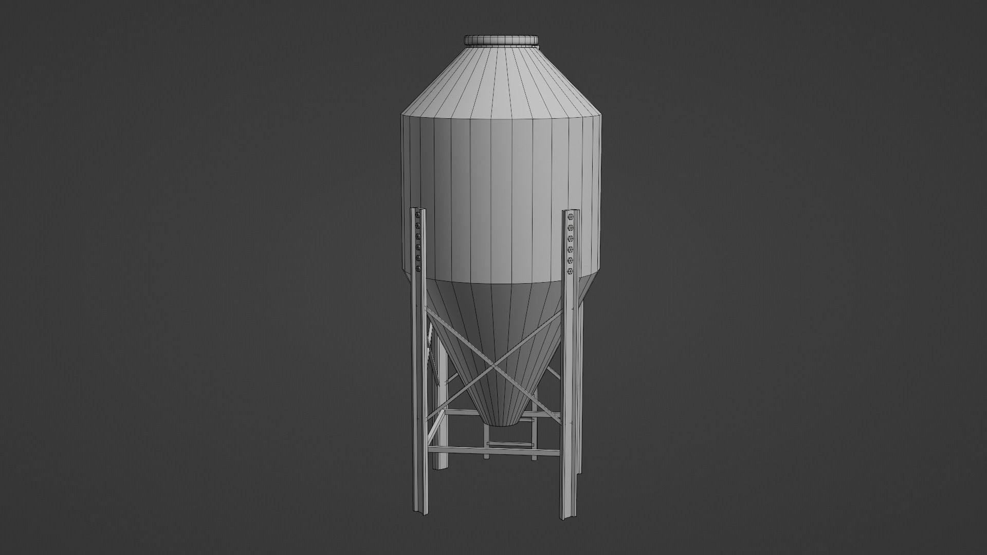 Farm Hopper Low-poly 3D model_19