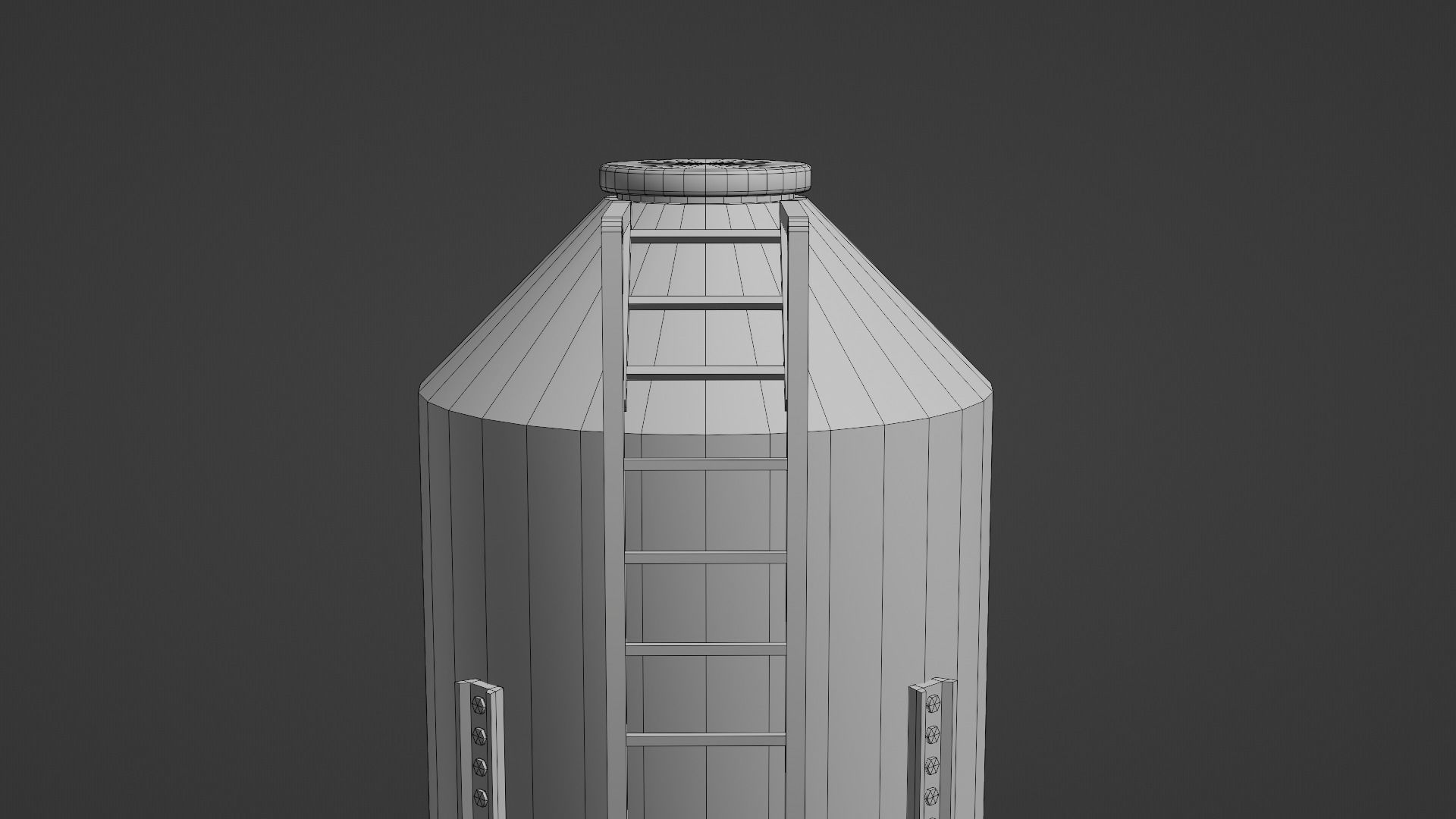 Farm Hopper Low-poly 3D model_16