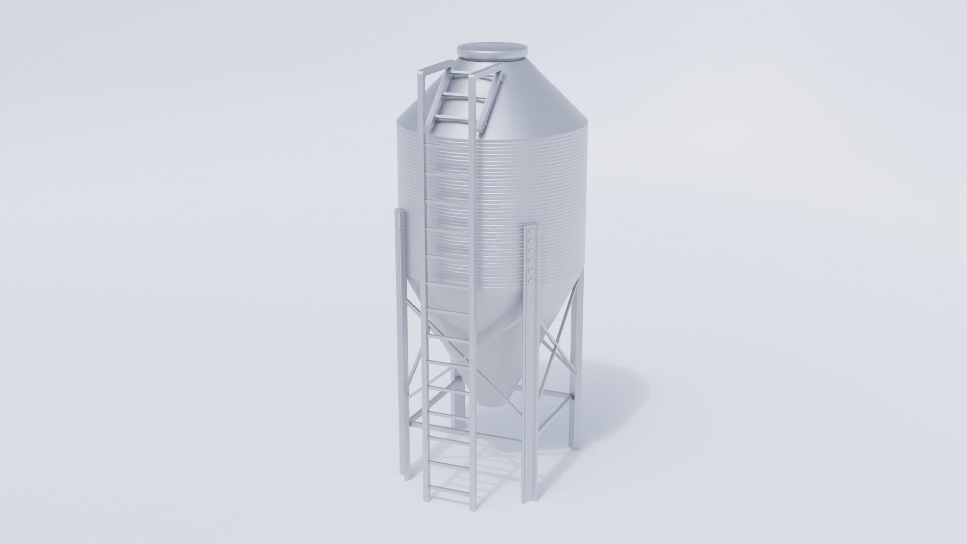 Farm Hopper Low-poly 3D model_4