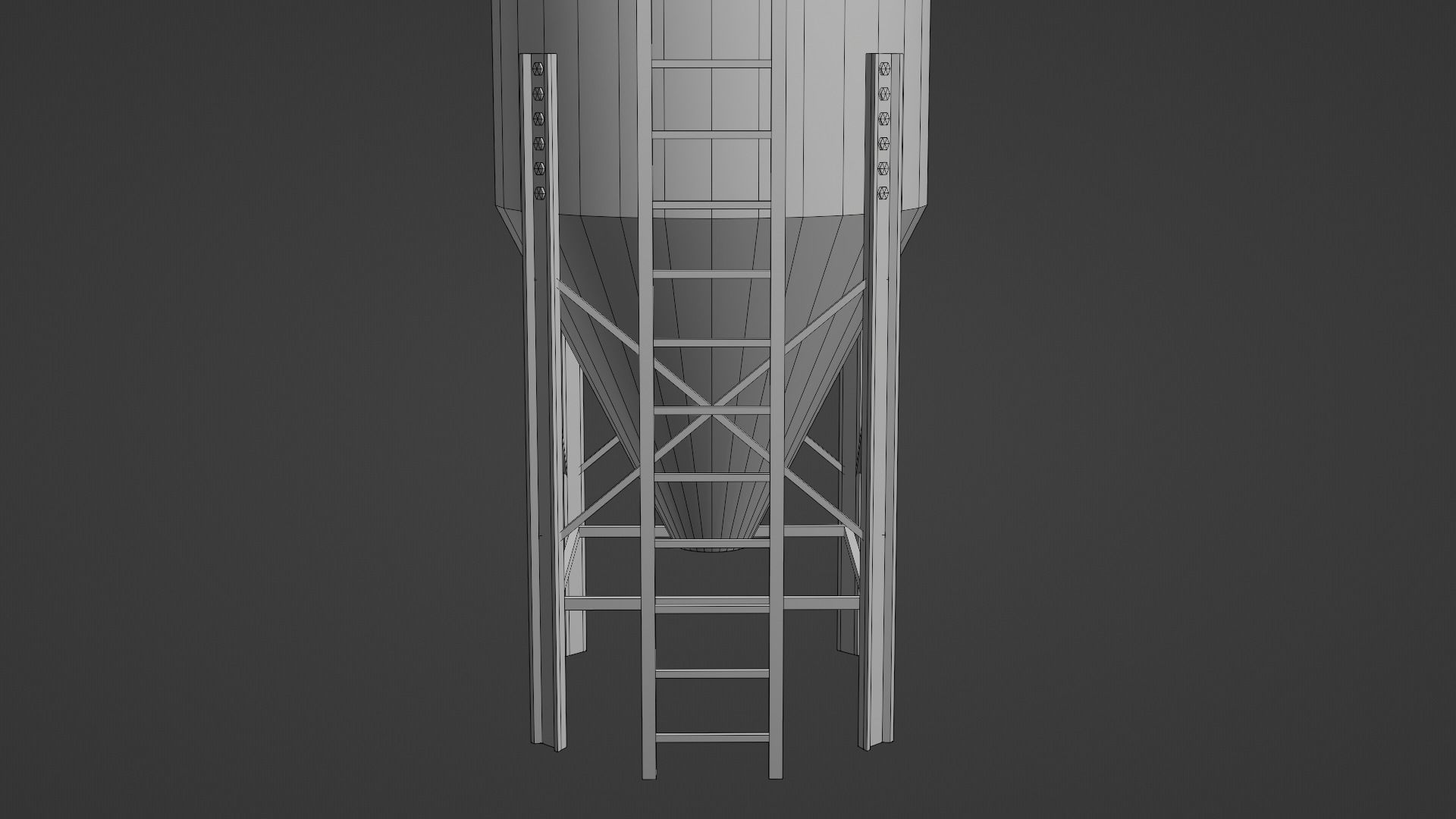 Farm Hopper Low-poly 3D model_17