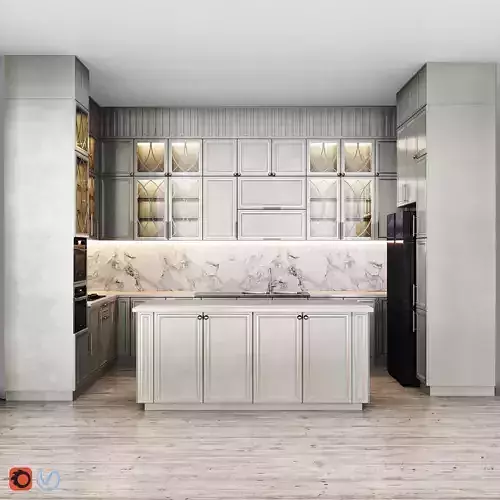 kitchen classic01 3D model