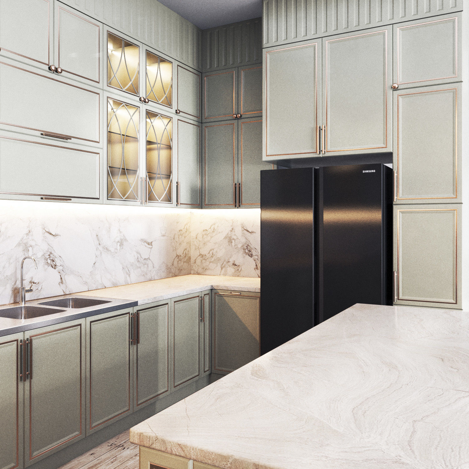 kitchen classic01 3D model_3
