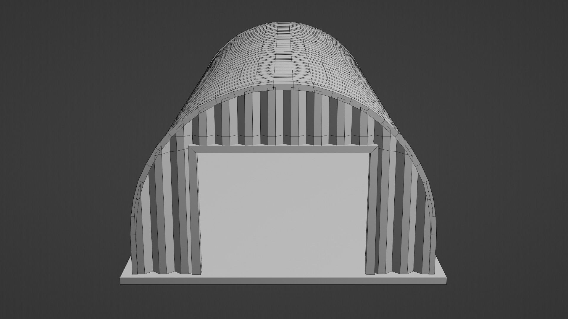 Metal Farm Shed Low-poly 3D model_17