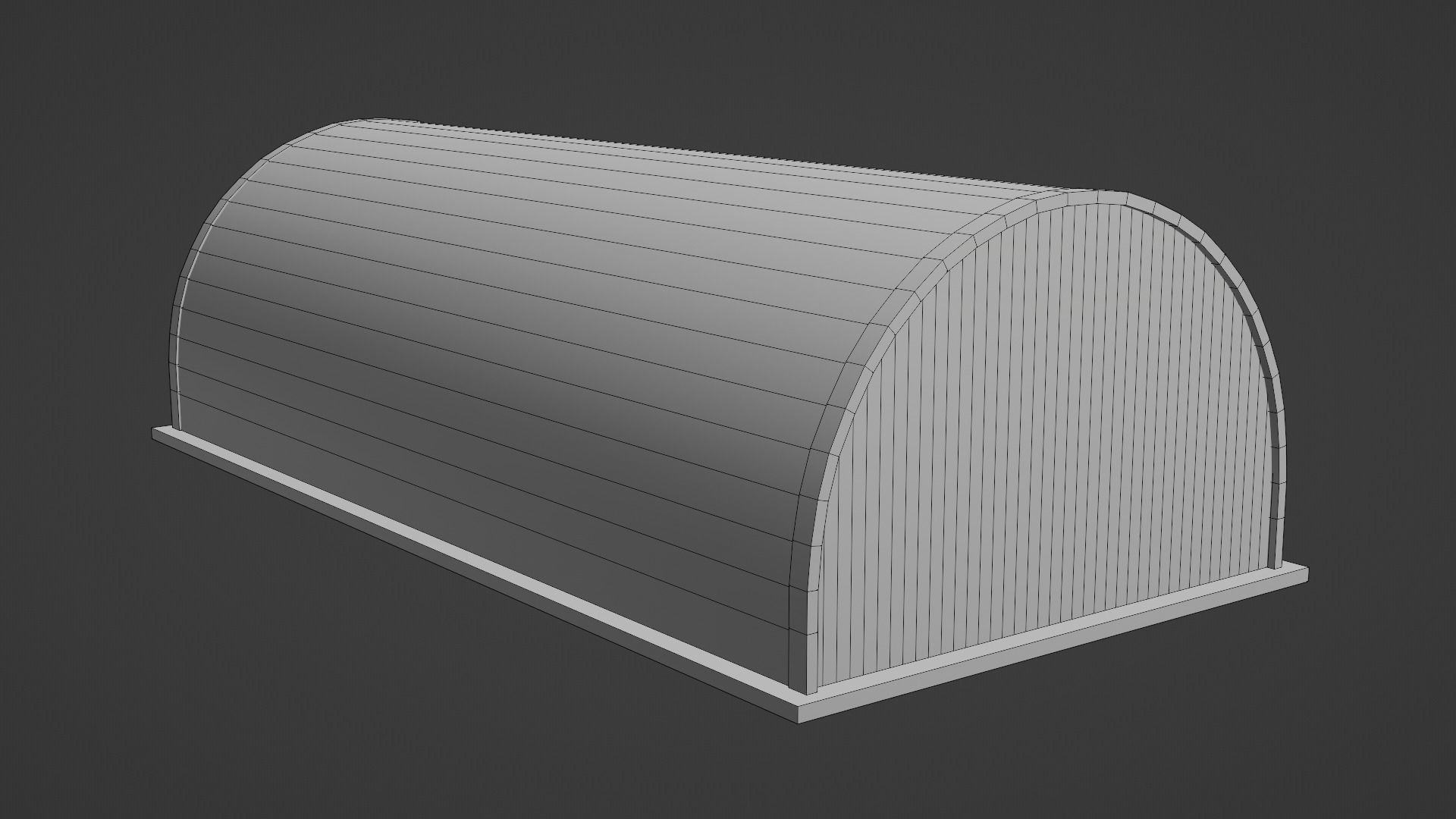 Metal Farm Shed Low-poly 3D model_27
