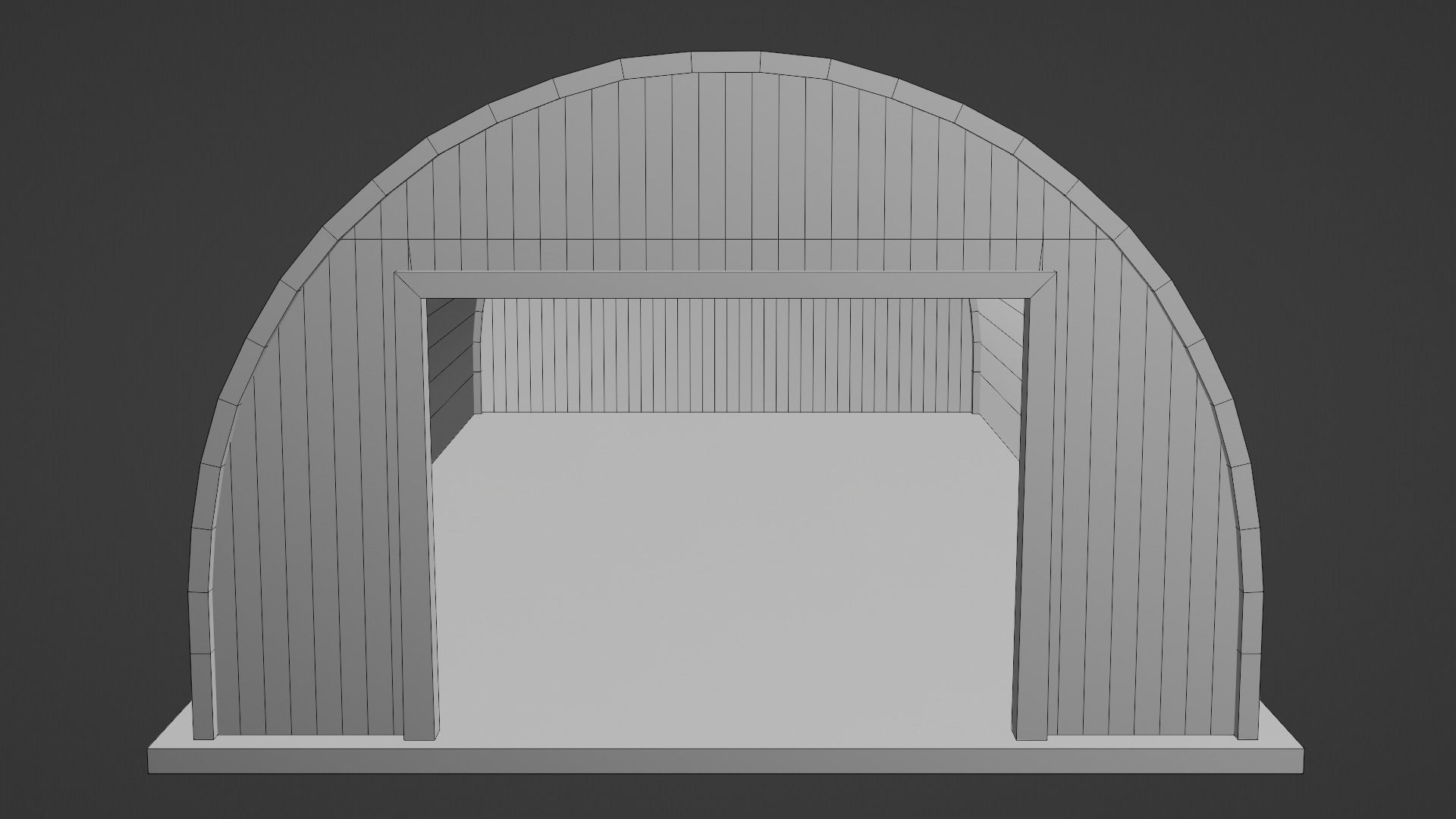 Metal Farm Shed Low-poly 3D model_25
