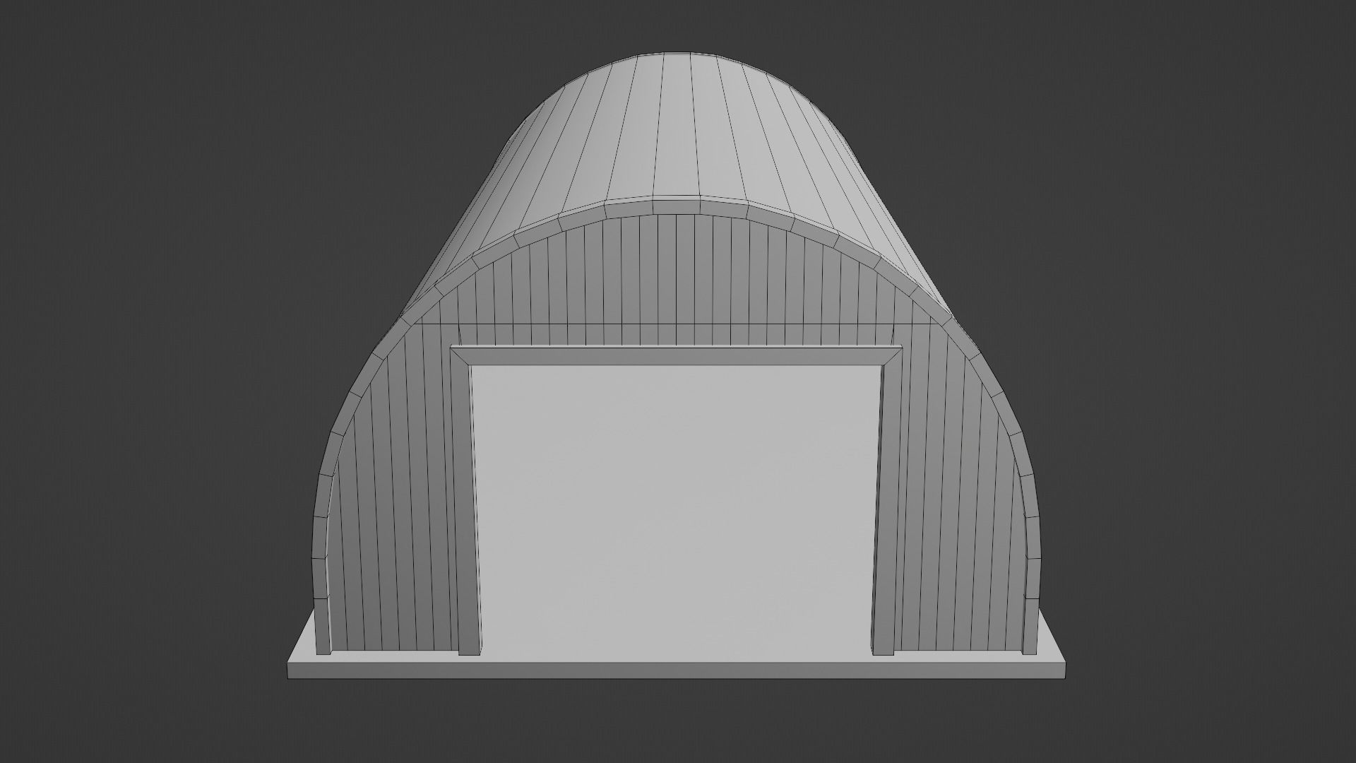 Metal Farm Shed Low-poly 3D model_23