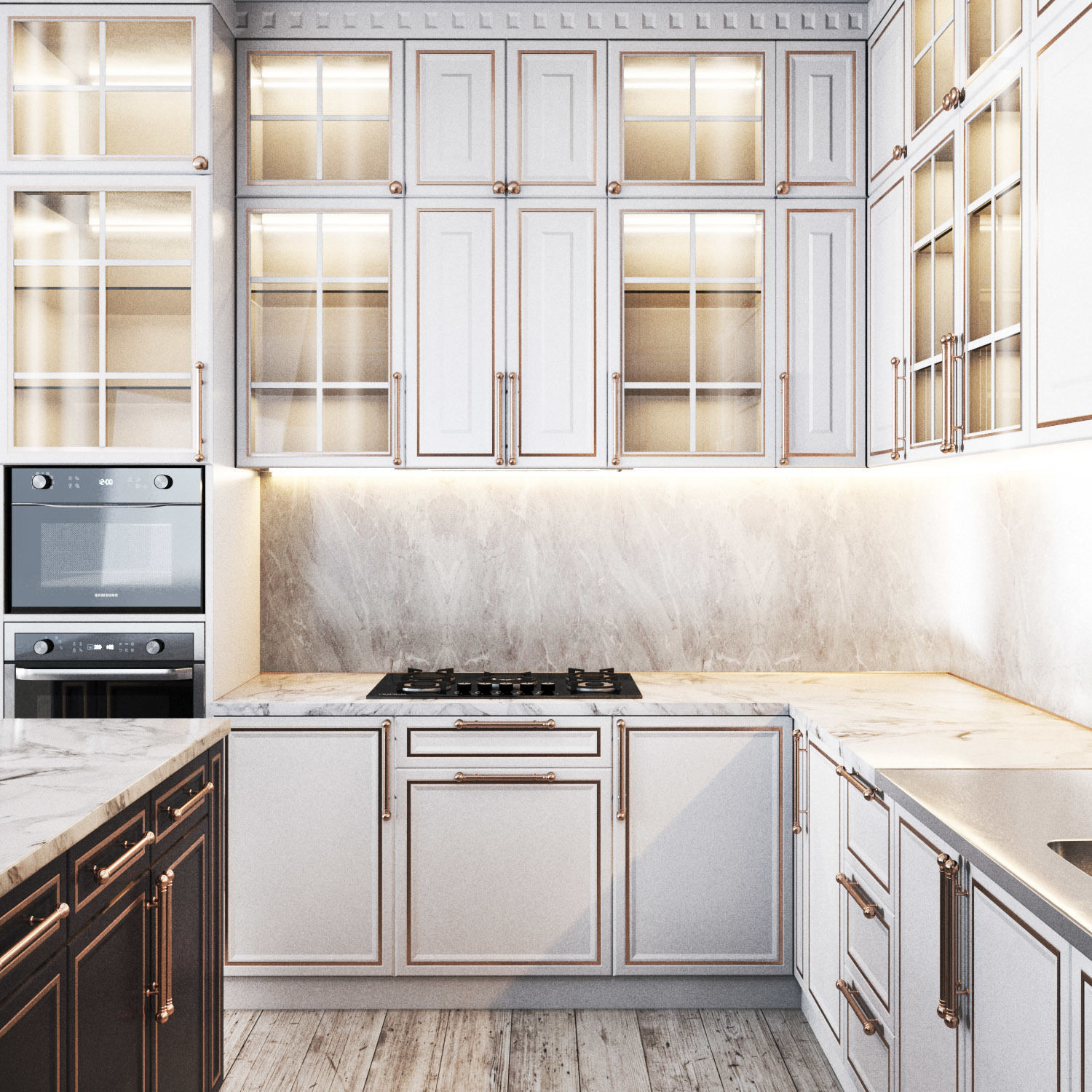 kitchen classic02 3D model_3