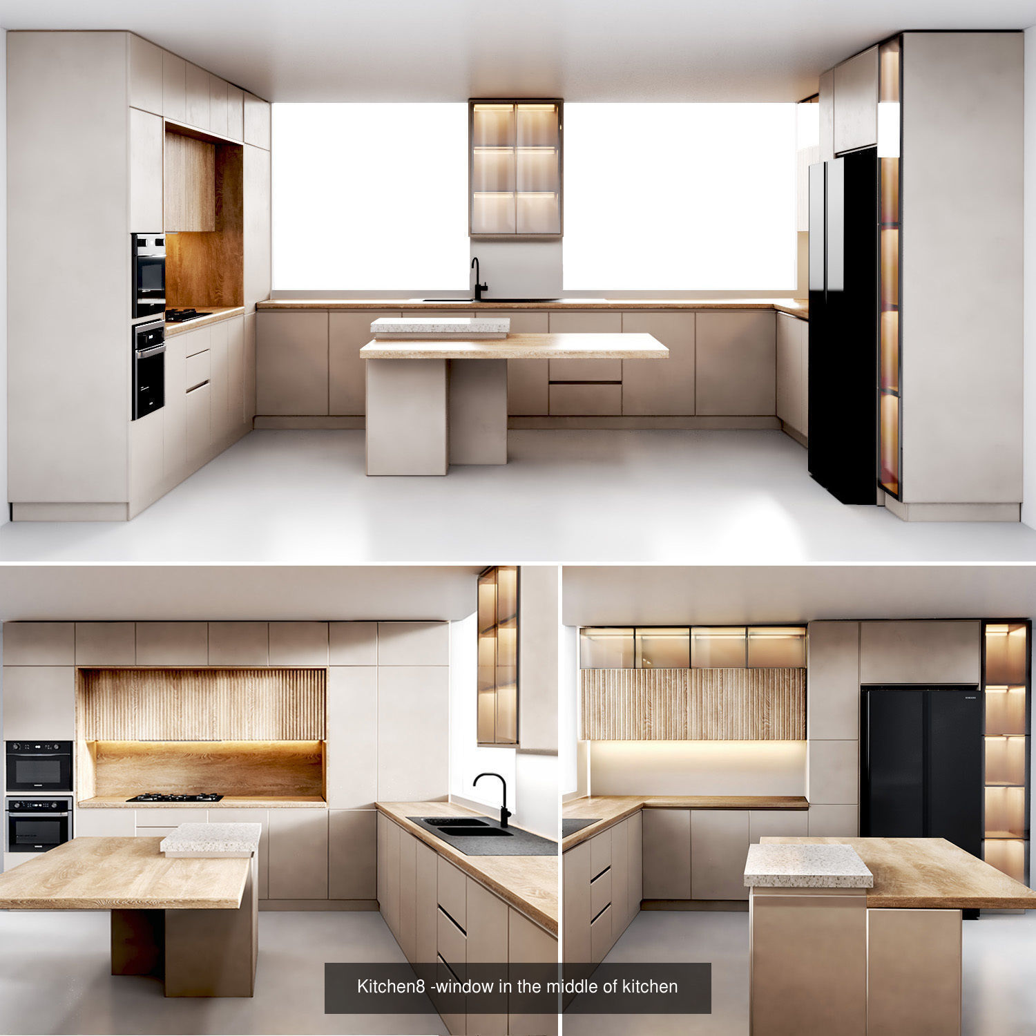 Kitchen- modern and Classic 3D Model Collection_2