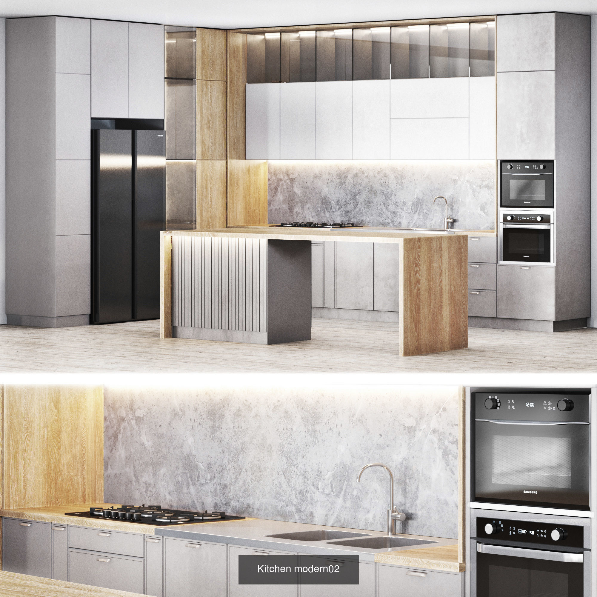 Kitchen- modern and Classic 3D Model Collection_6