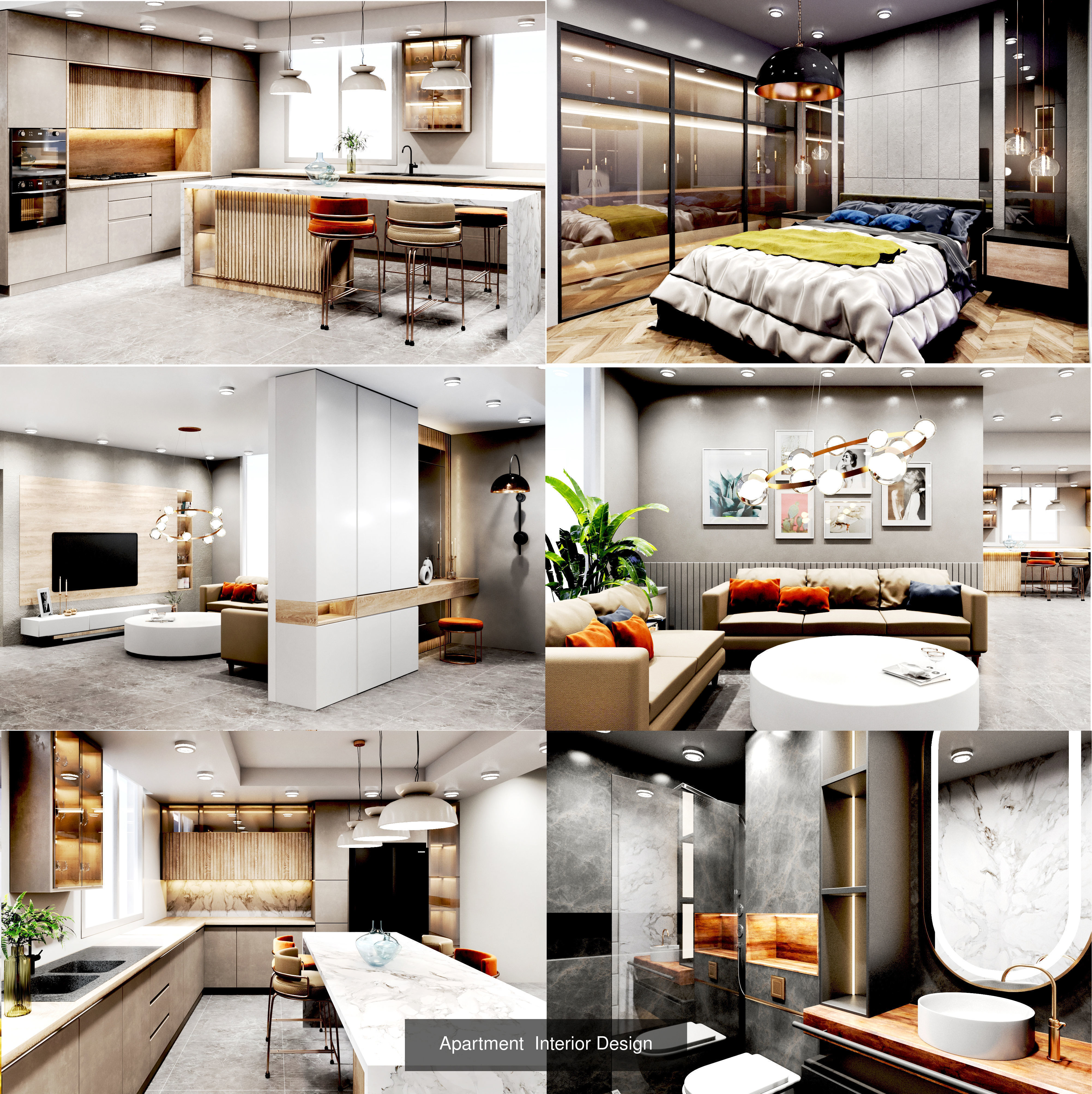 Kitchen- modern and Classic 3D Model Collection_1