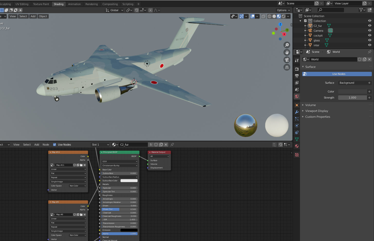 Kawasaki C-2 3D model_13
