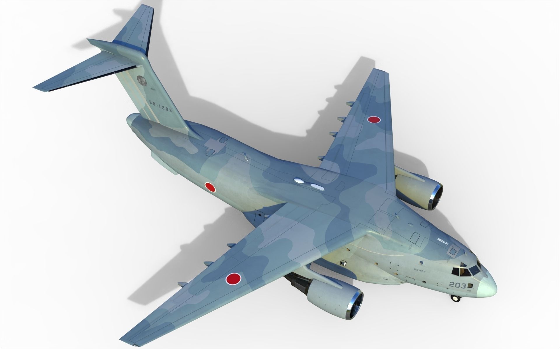 Kawasaki C-2 3D model_2