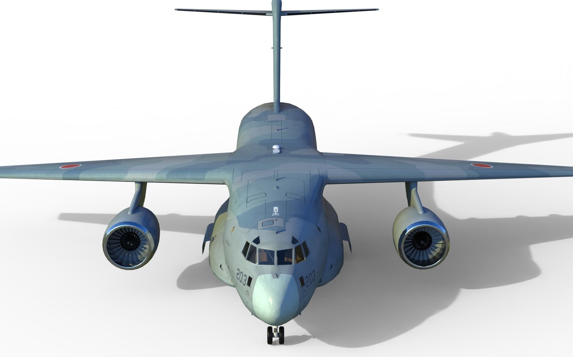 Kawasaki C-2 3D model_9