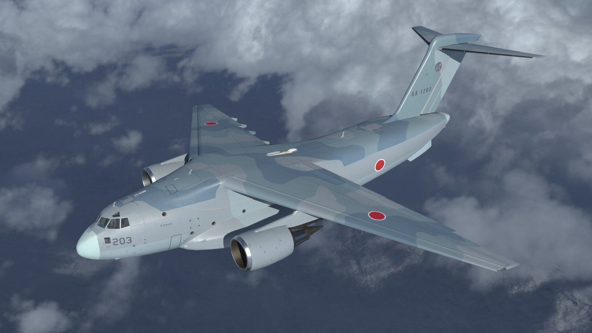 Kawasaki C-2 3D model_1