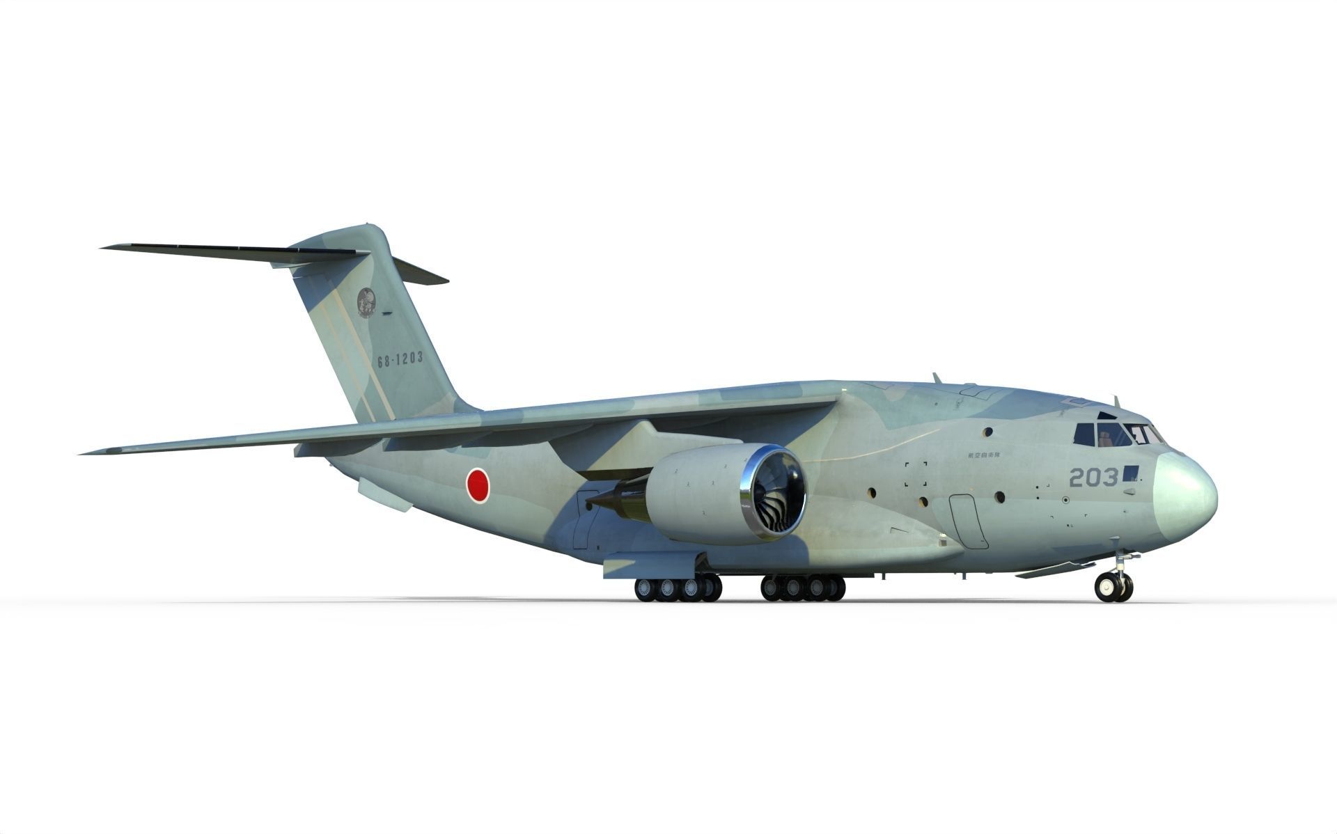 Kawasaki C-2 3D model_3