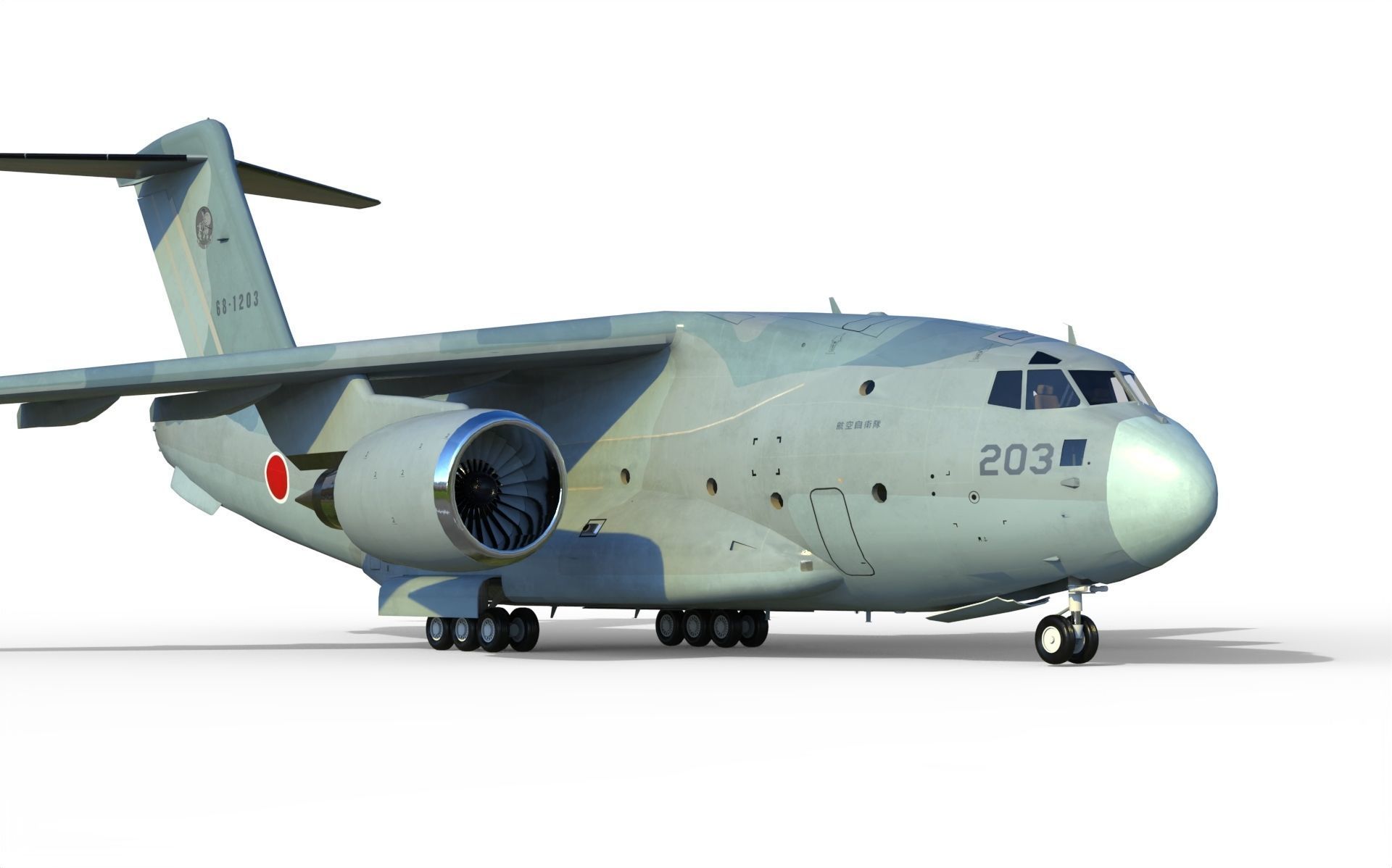 Kawasaki C-2 3D model_10