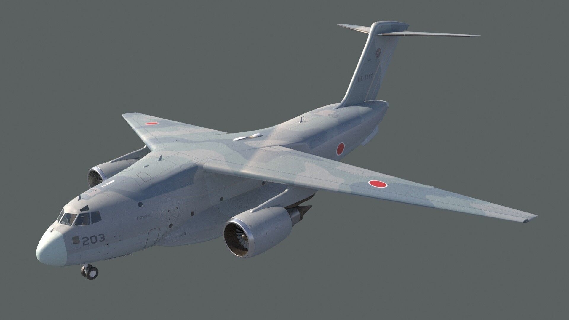 Kawasaki C-2 3D model_12