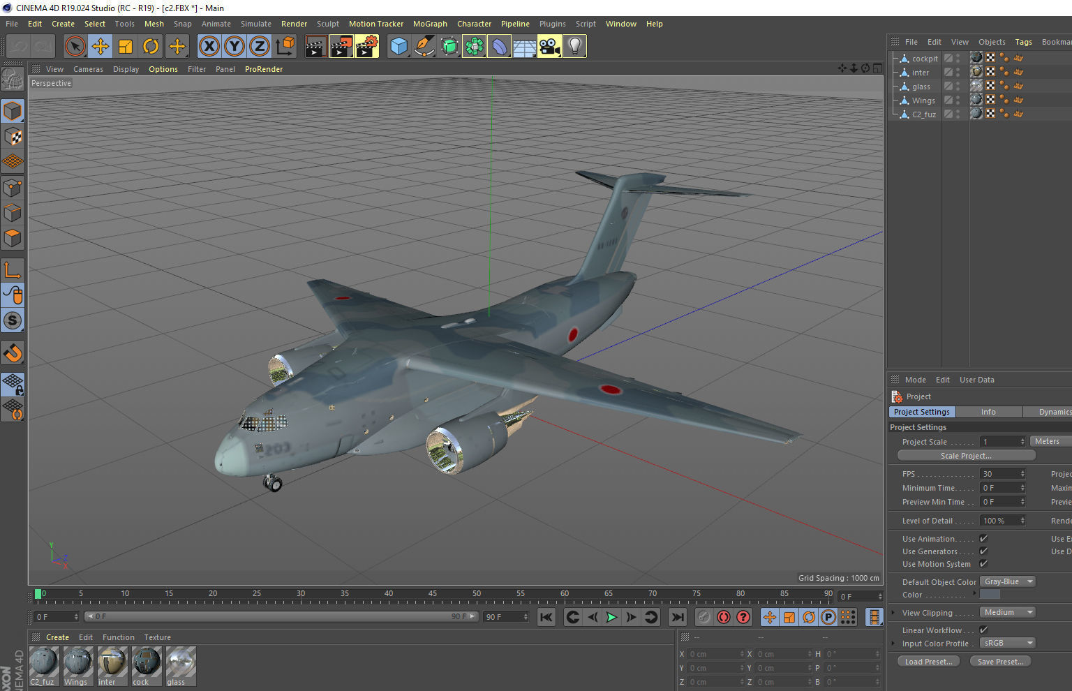 Kawasaki C-2 3D model_14