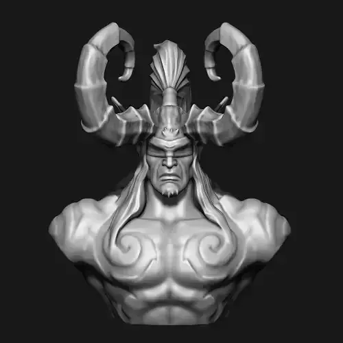 Illidan Stormrage Bust - 3D Print Model 3D print model
