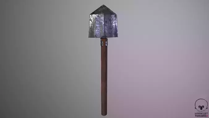 Shovel Lowpoly gold sword