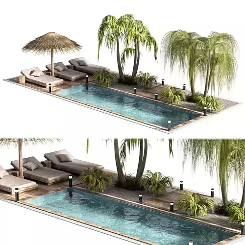 Swimming Pools Your Backyard 3D model