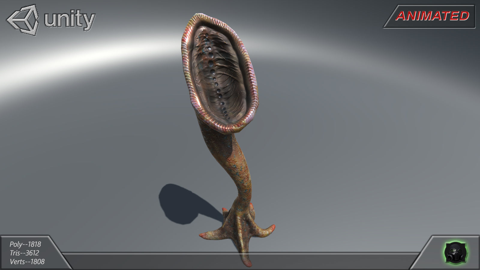 Alien flora - plant 26 Low-poly 3D model_7