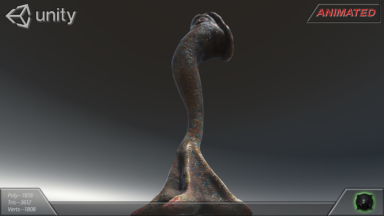 Alien flora - plant 26 Low-poly 3D model_5