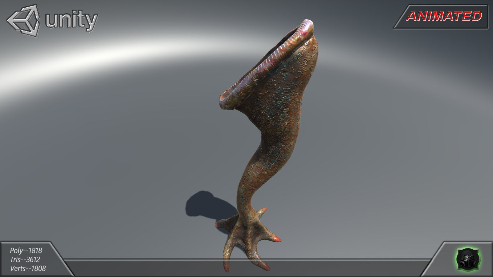 Alien flora - plant 26 Low-poly 3D model_6