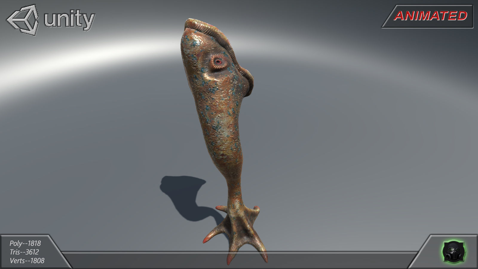 Alien flora - plant 26 Low-poly 3D model_4