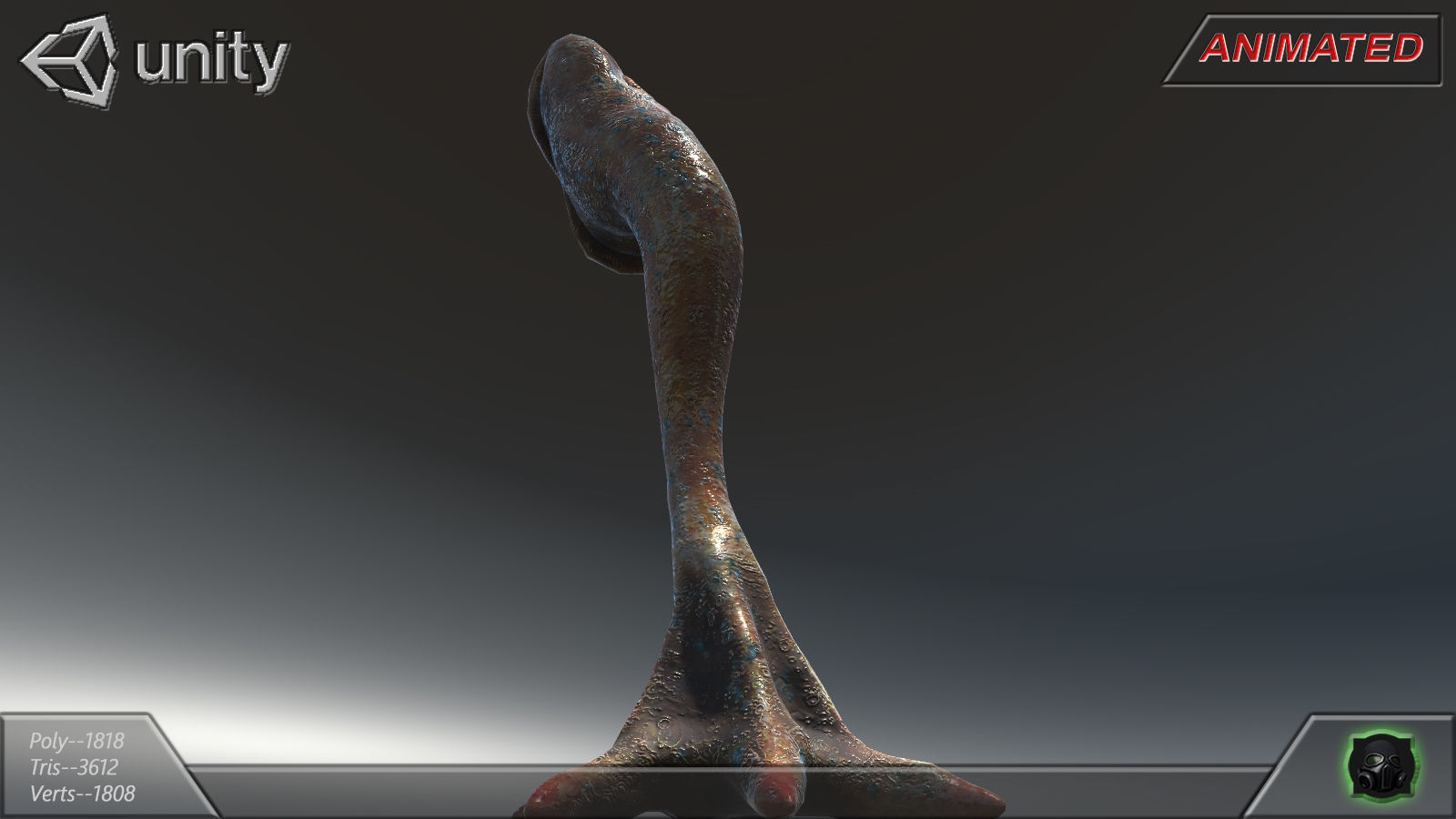 Alien flora - plant 26 Low-poly 3D model_3