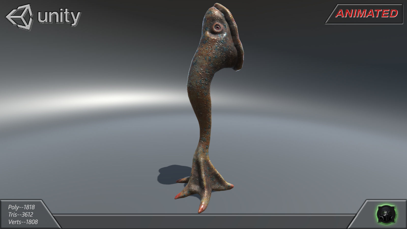 Alien flora - plant 26 Low-poly 3D model_2