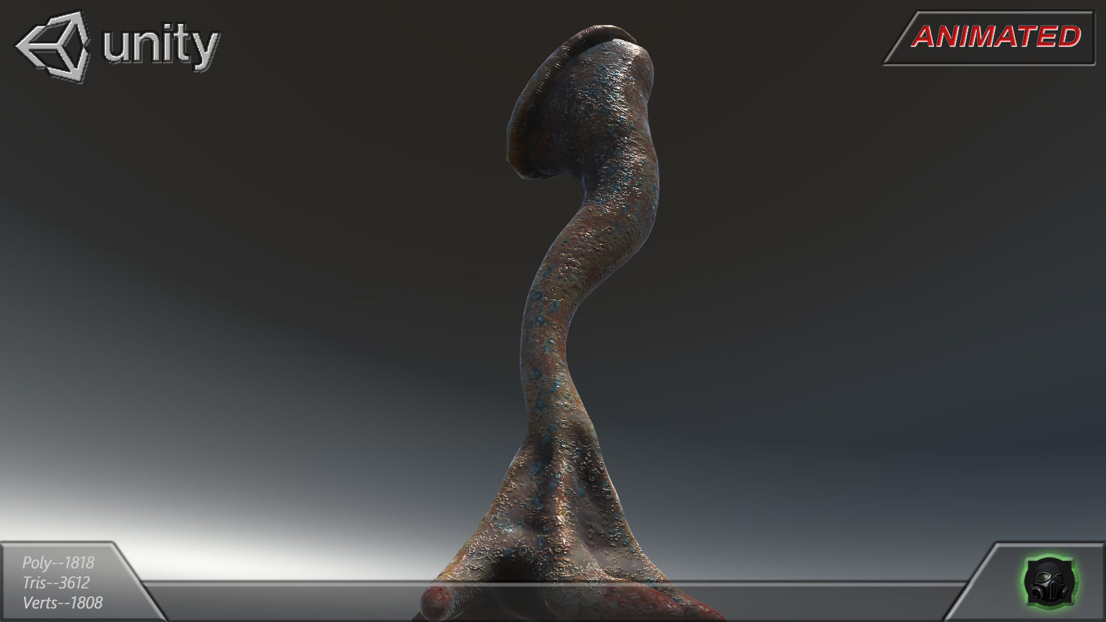 Alien flora - plant 26 Low-poly 3D model_8