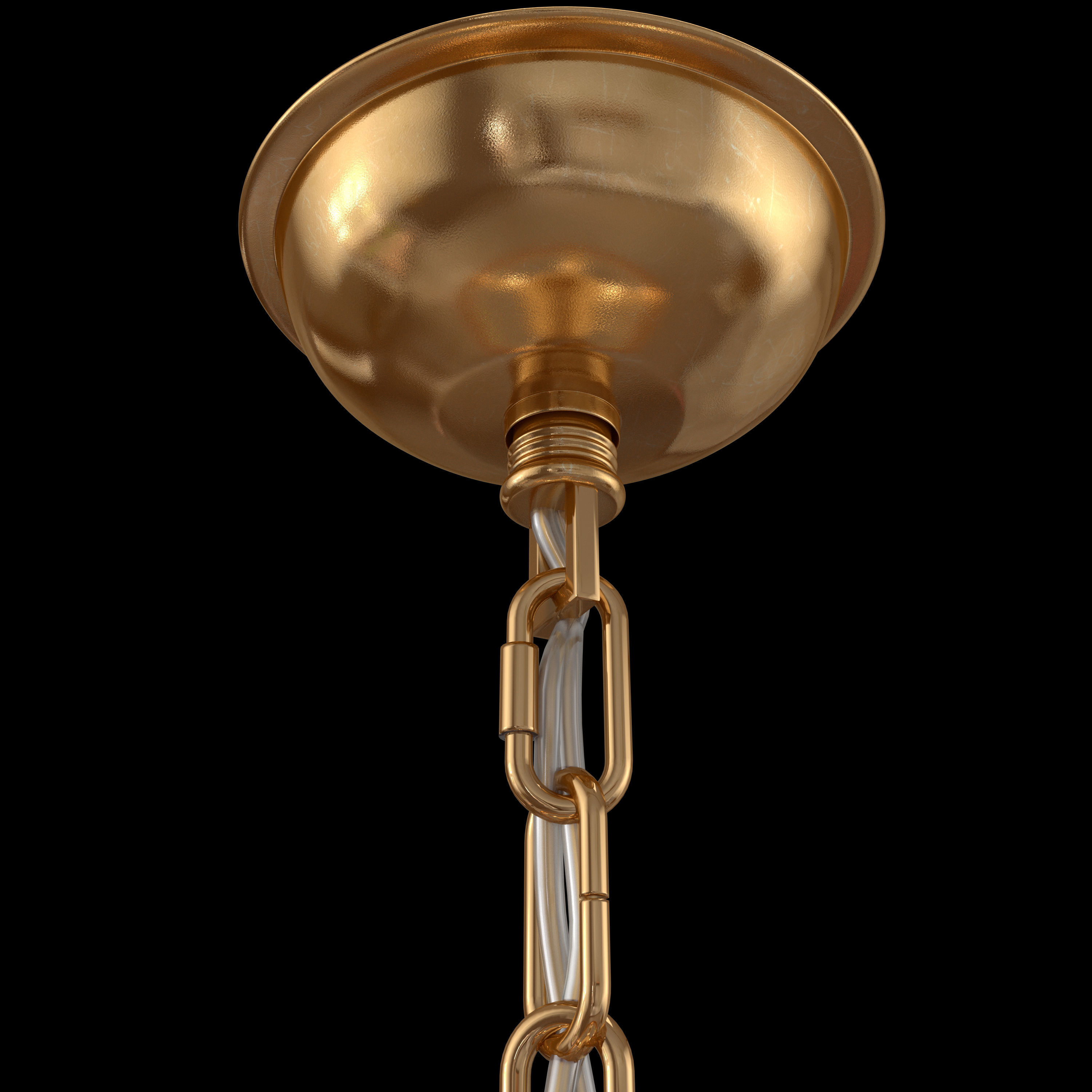 Cuaulans Modern Crystal Chandelier 3D model_8