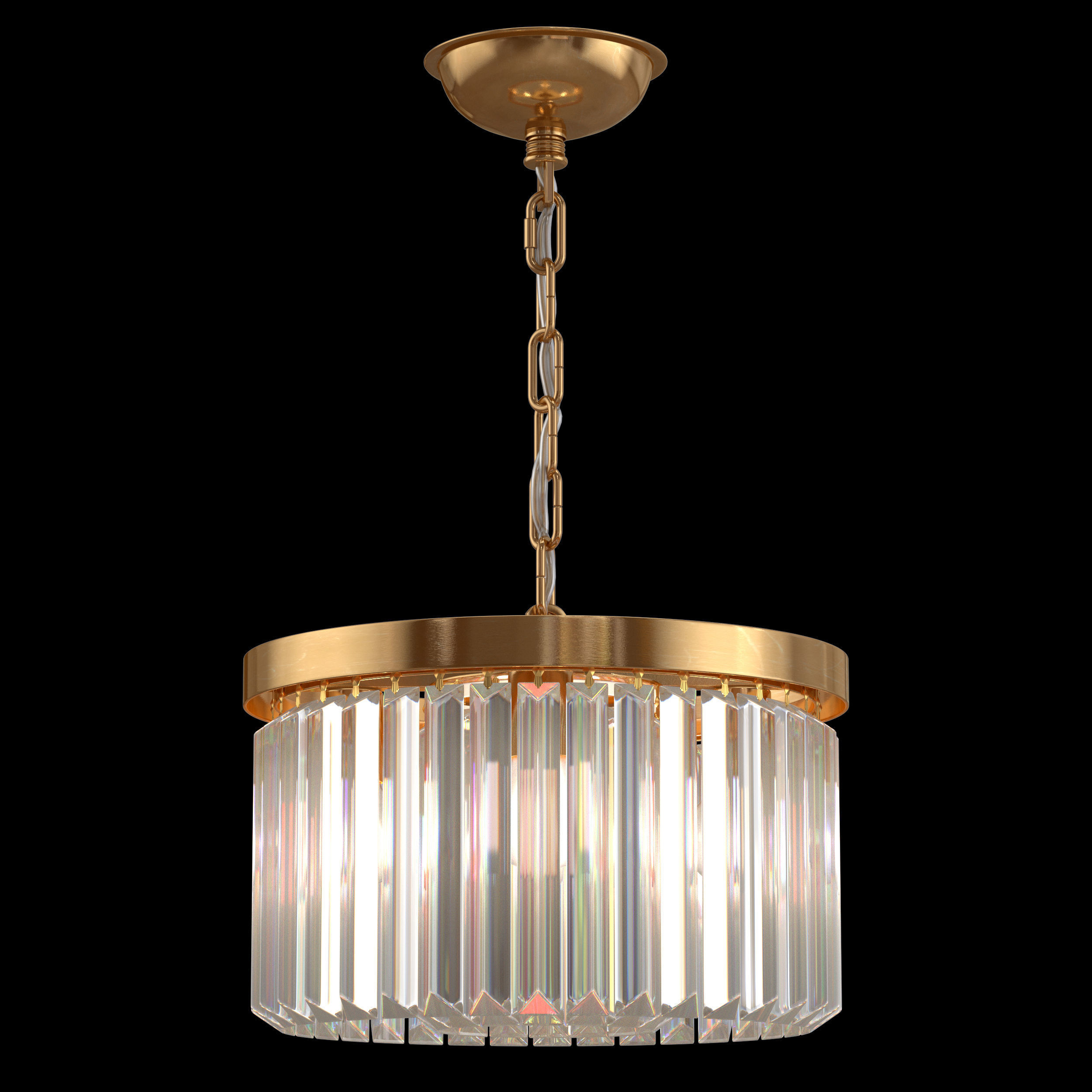 Cuaulans Modern Crystal Chandelier 3D model_4