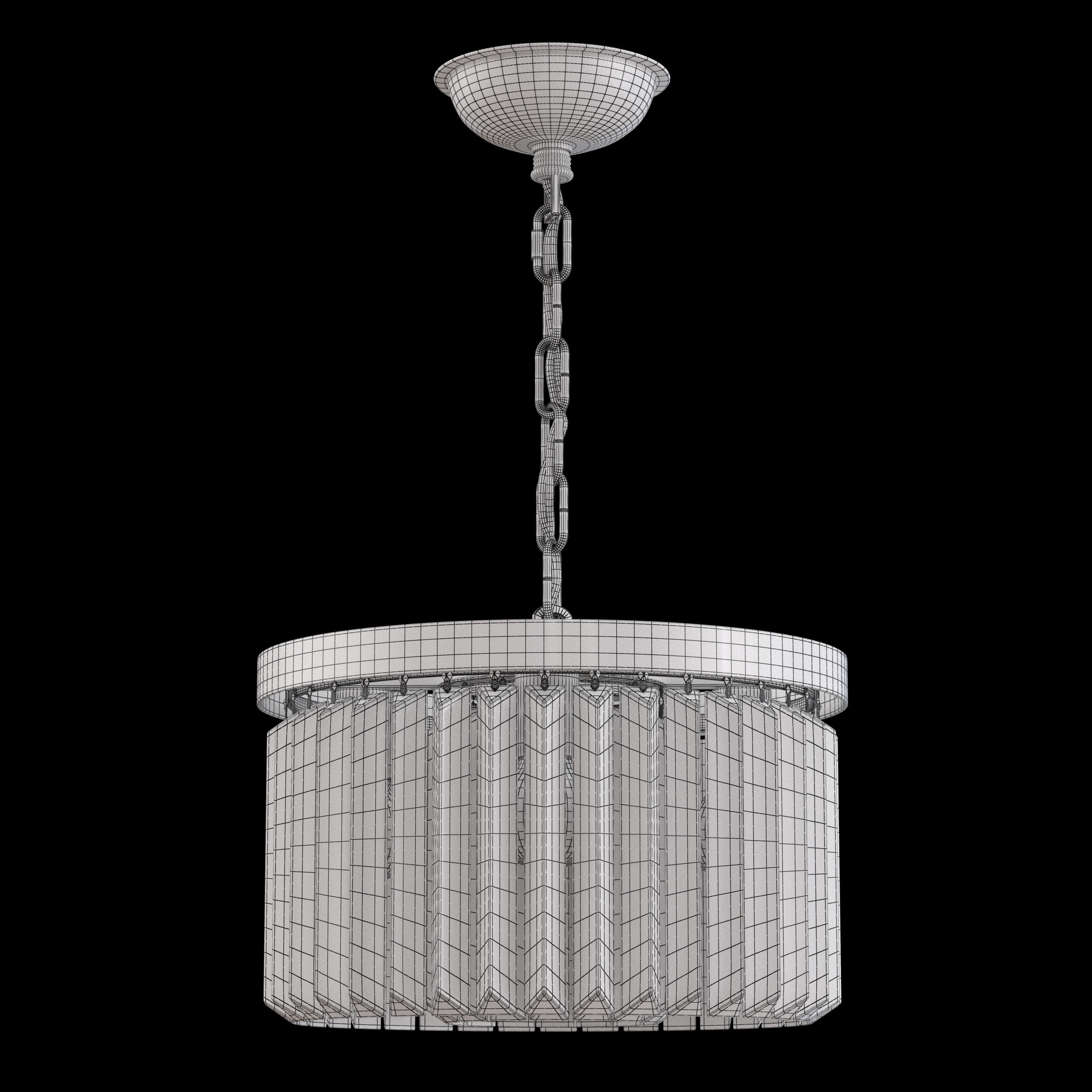 Cuaulans Modern Crystal Chandelier 3D model_6