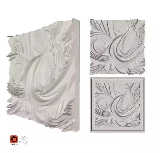 Wall Art Plaster Bas-Relief