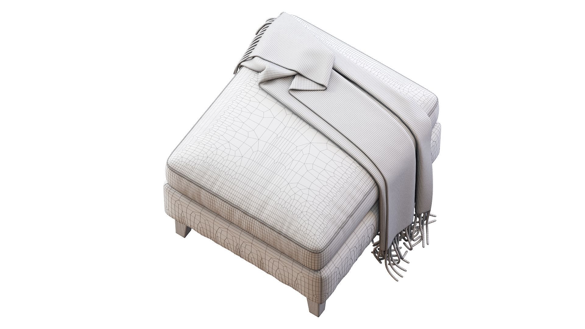 Pouf  Beverly  3D model_33