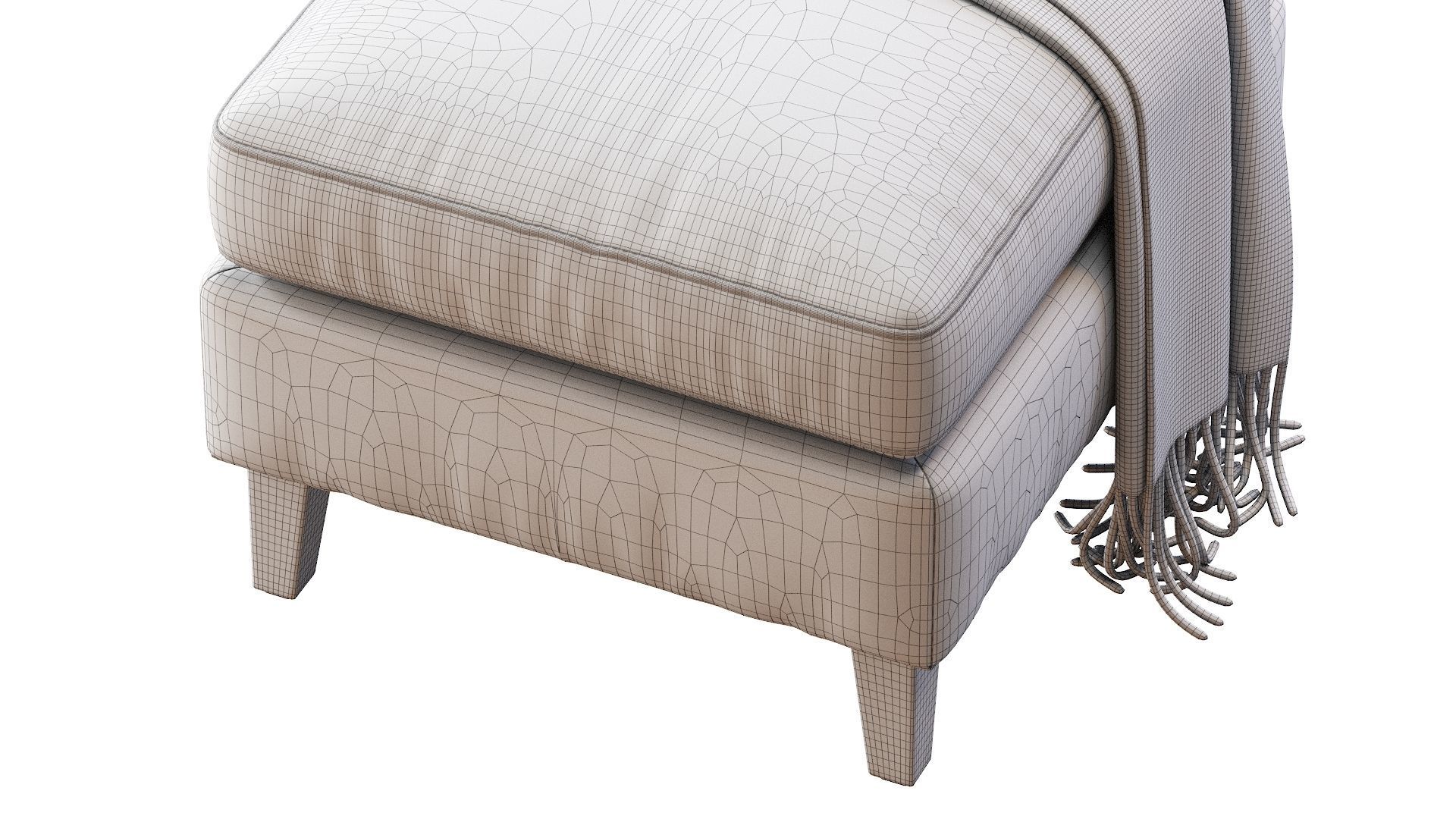 Pouf  Beverly  3D model_34