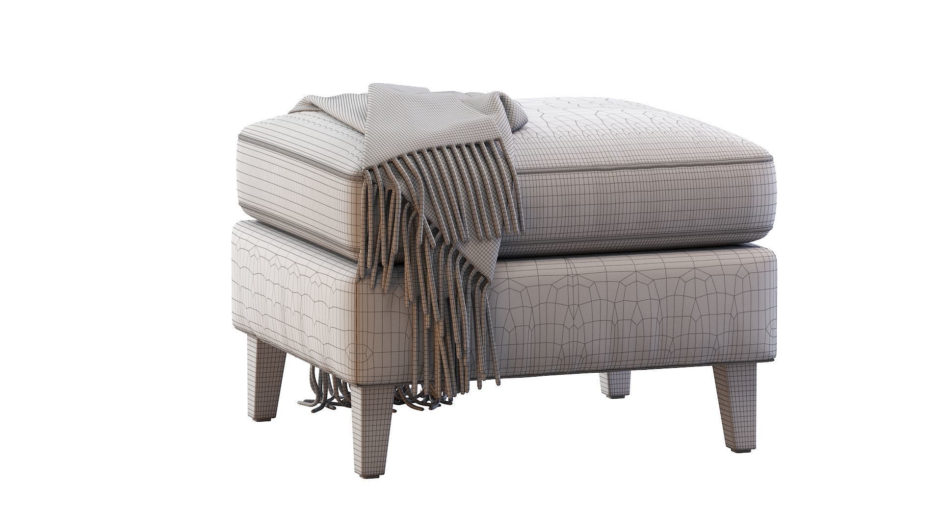 Pouf  Beverly  3D model_29