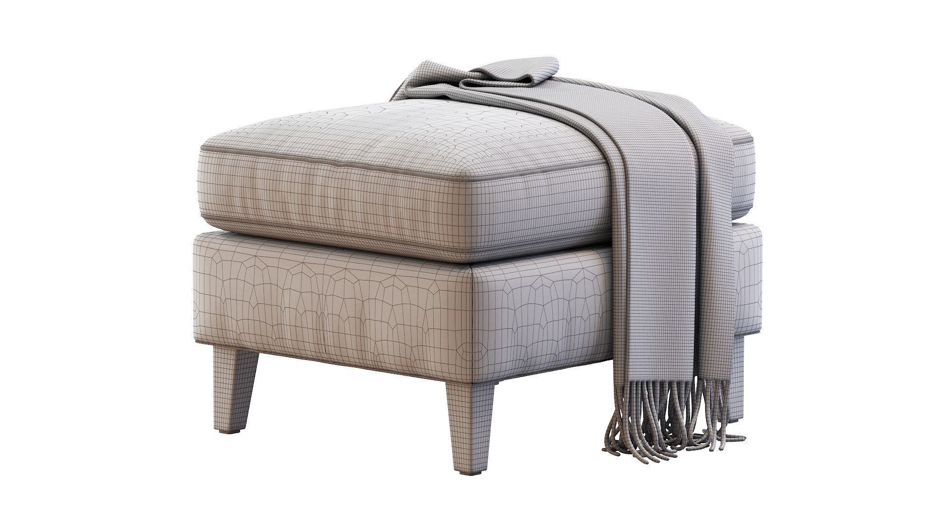 Pouf  Beverly  3D model_26