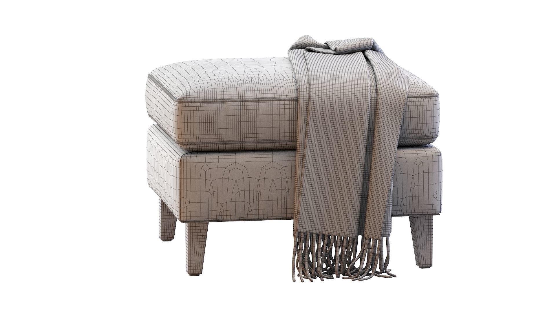 Pouf  Beverly  3D model_27